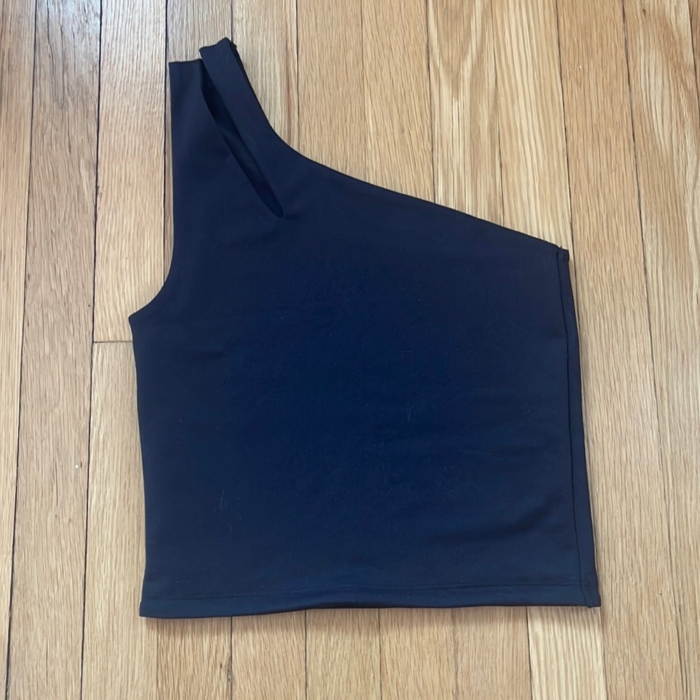 Abercrombie and Fitch one shoulder crop top.